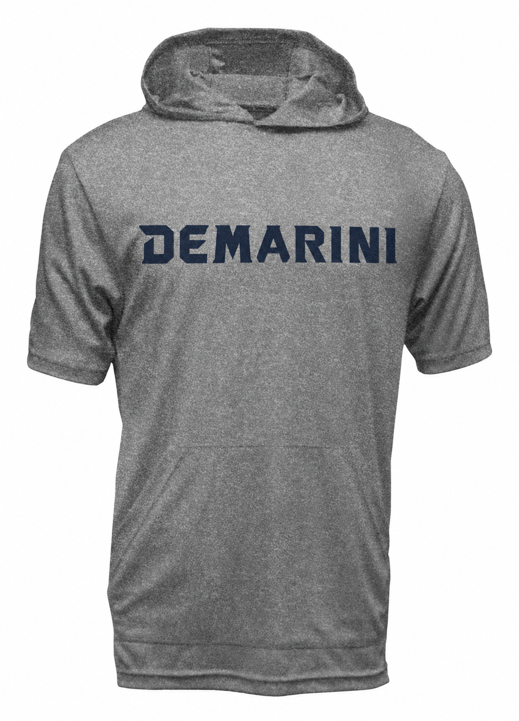 DeMarini Short Sleeve T-Shirt Hoodie - Heather Grey