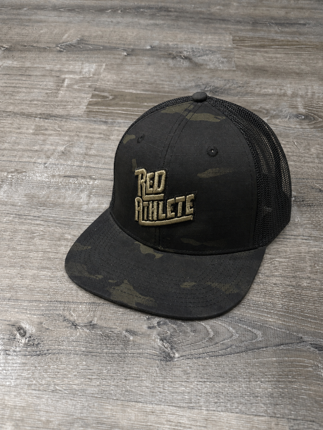 Red Athlete Multicam Snapback