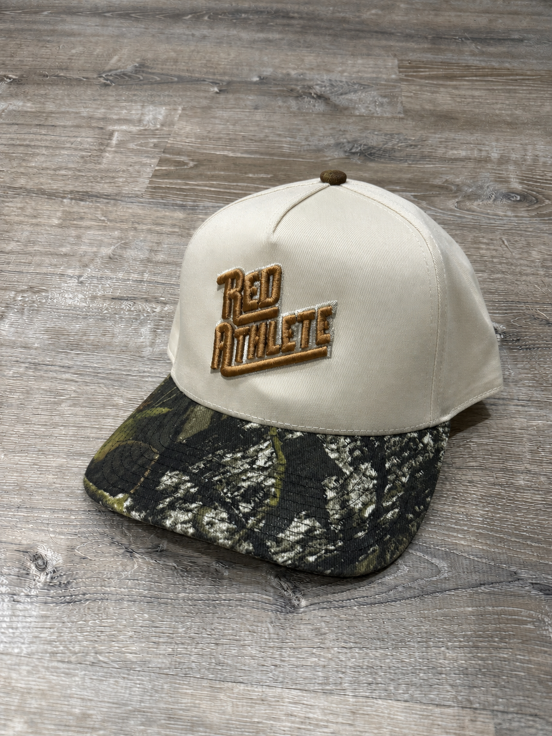 Red Athlete Stone/Mossy Oak Hat SnapBack