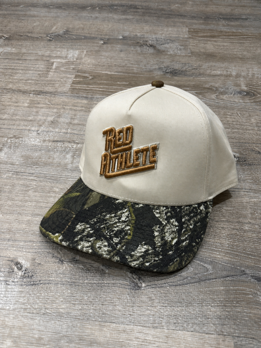 Red Athlete Stone/Mossy Oak Hat SnapBack