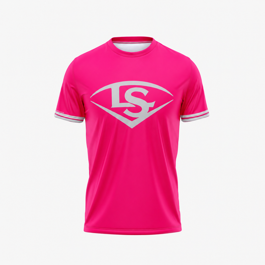 Louisville Slugger Short Sleeve Pink Sublimated Shirt