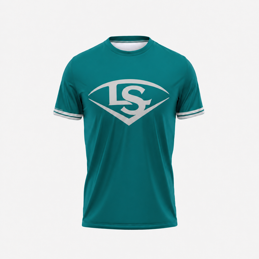 Louisville Slugger Short Sleeve Teal Sublimated Shirt
