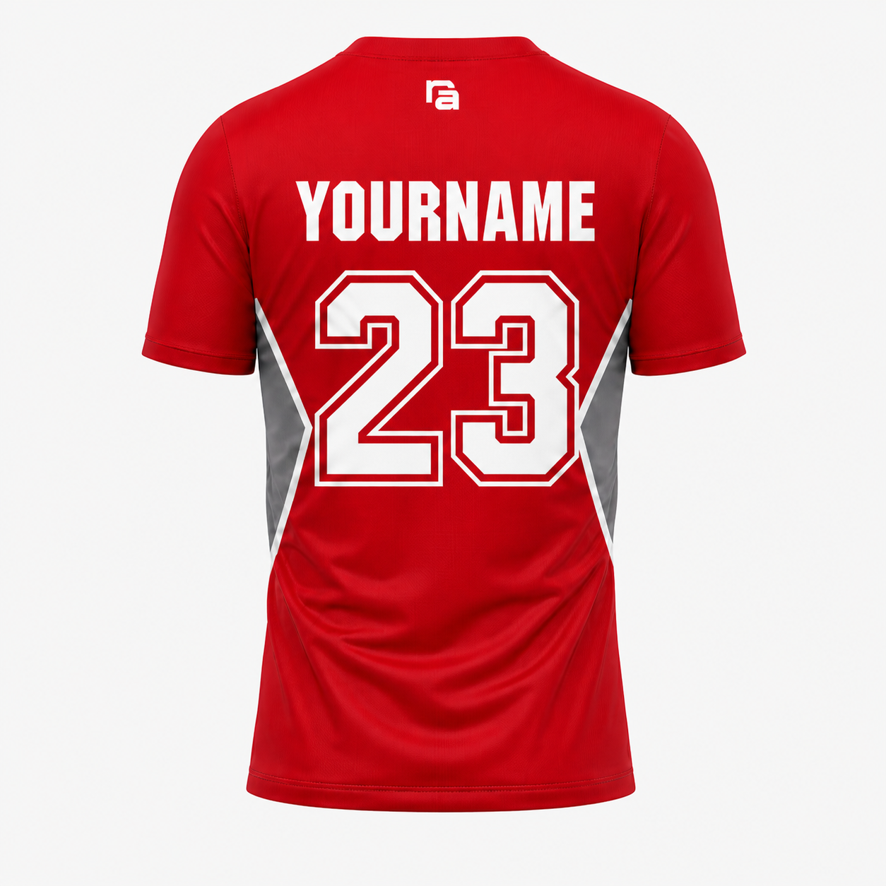 Red Athlete Short Sleeve-Custom Name/Number Option