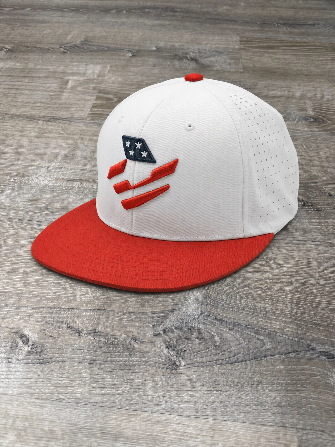 DeMarini Stars & Stripes White/Red Performance Flexfit