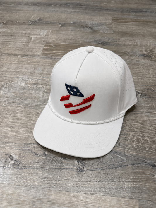 Demarini White Snapback Rope Hat - USA Logo
