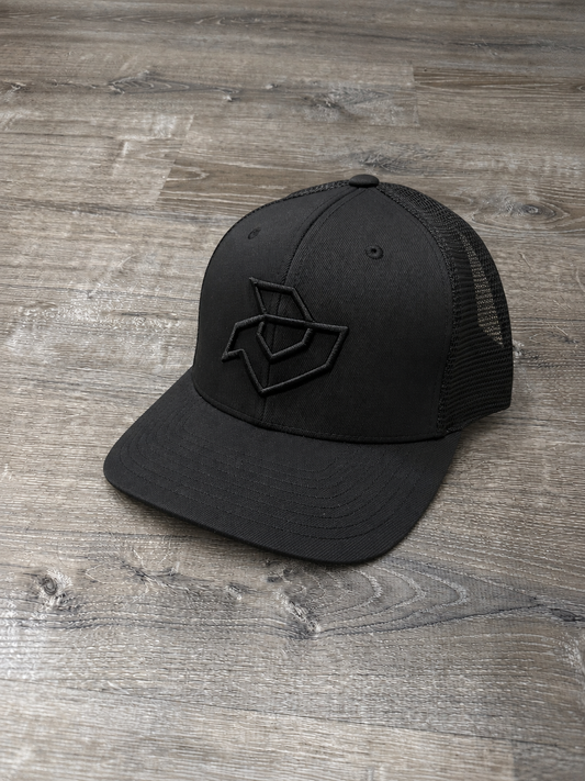 DeMarini Black Snapback Trucker-Black/Graphite
