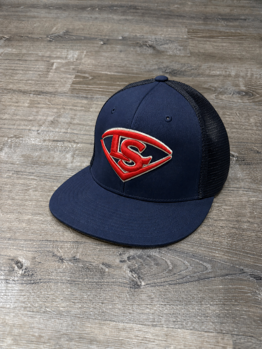 Louisville Slugger Navy Blue Performance Flexfit Trucker - Red/White