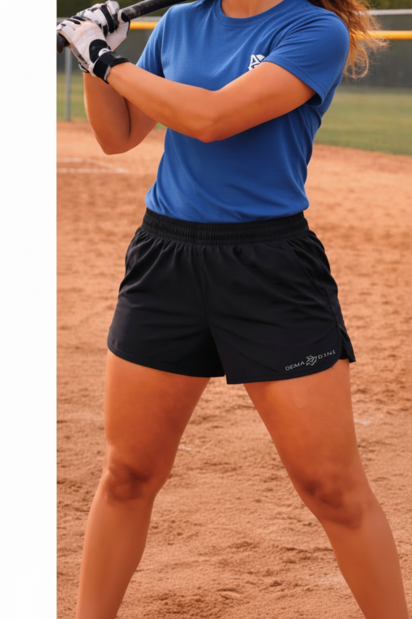 DeMarini Ladies Short w/ pockets-Black
