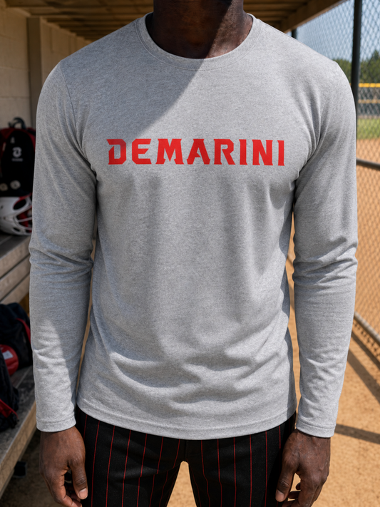 DeMarini Long Sleeve Soft Flex T-Shirt - Heather Grey