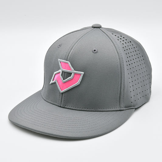 DeMarini Graphite Performance Flexfit - Pink/Silver Logo