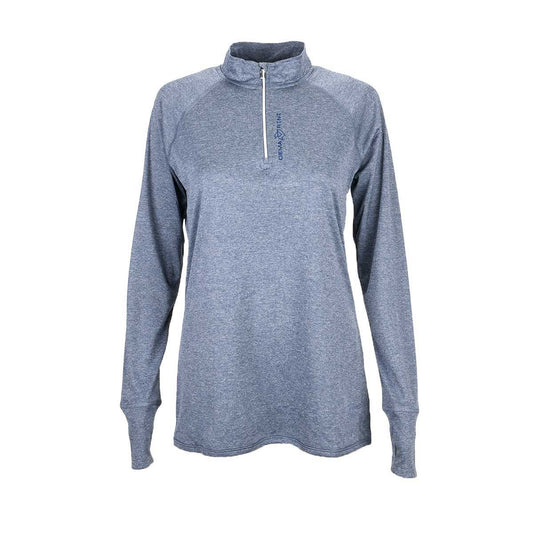 Demarini Womens Quarter Zip - Heather Navy