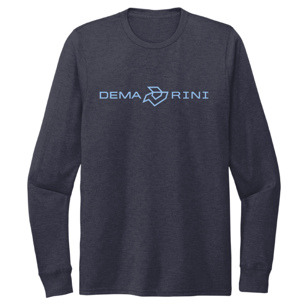 DeMarini Long Sleeve T Shirt - Heather Navy Blue