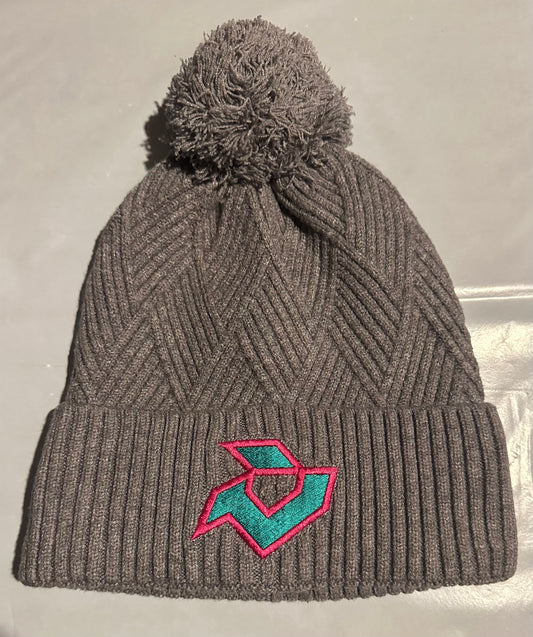 DeMarini Fleece Lined Knit Cap w/Cuff - Heather Gray