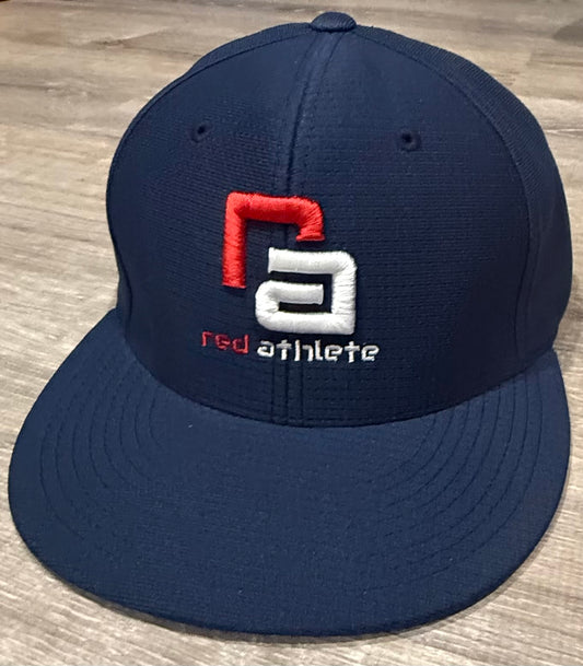 Red Athlete Performance Aerated Flexfit -Navy Blue