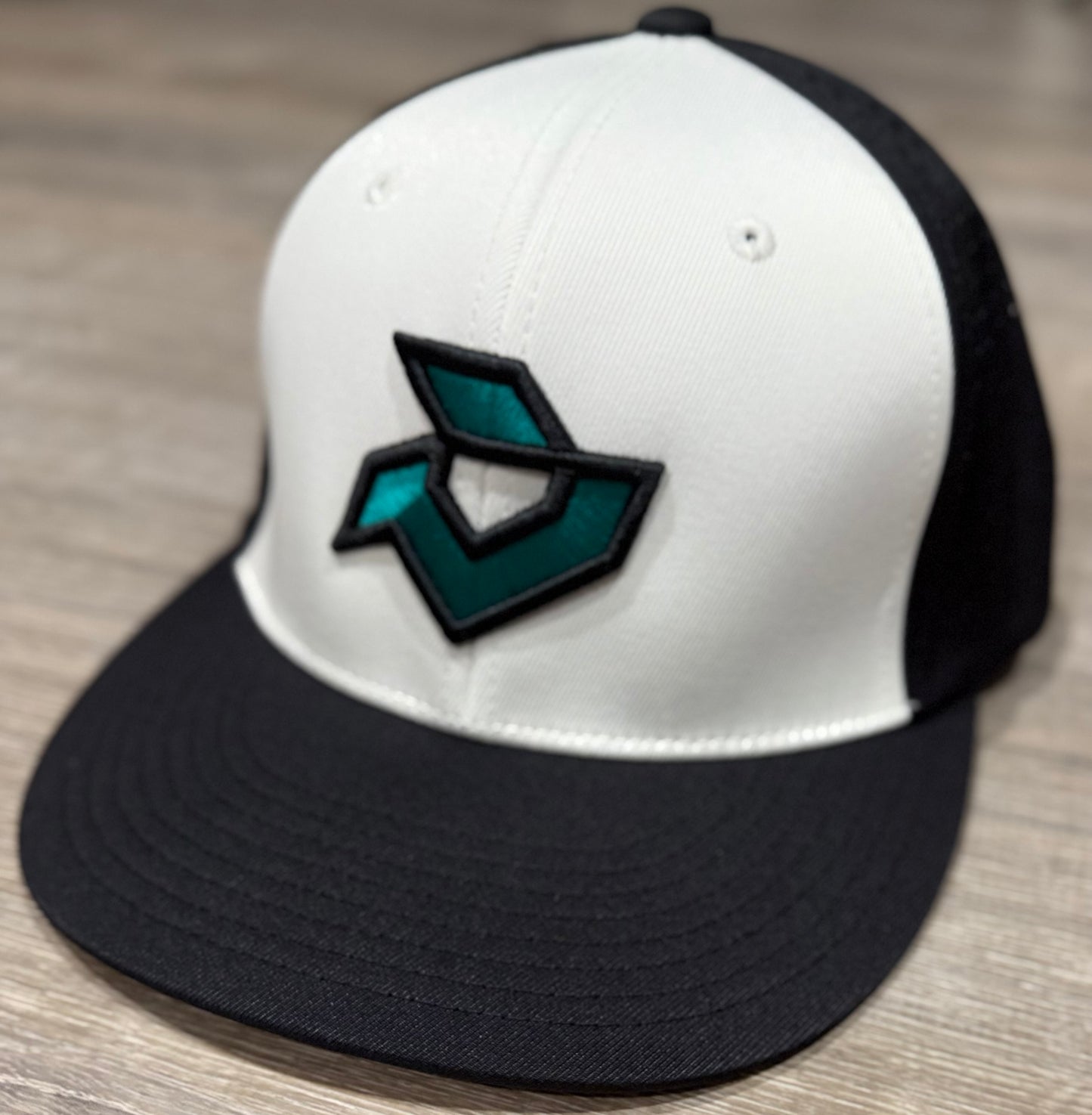 Demarini White/Black Performance Flexfit - Teal/Black