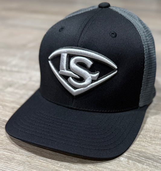 Louisville Slugger Black/Graphite Flexfit Snapback - Silver/Graphite