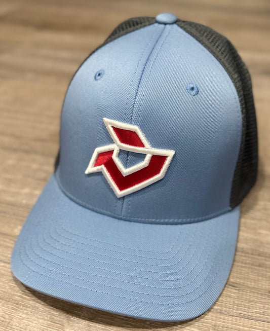 DeMarini Light Blue Snapback Trucker Cap
