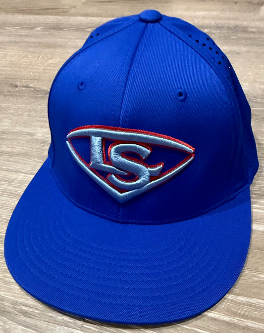 Louisville Slugger Royal Performance Flexfit -Columbia Blue/Red Torch Logo