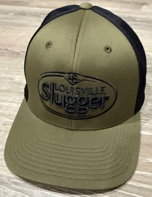 Louisville Slugger Oval Logo - Army Green/Black Flexfit Snapback Trucker Cap