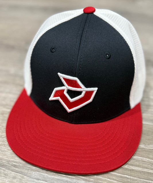 Demarini Flexfit Trucker -Black/Red/White