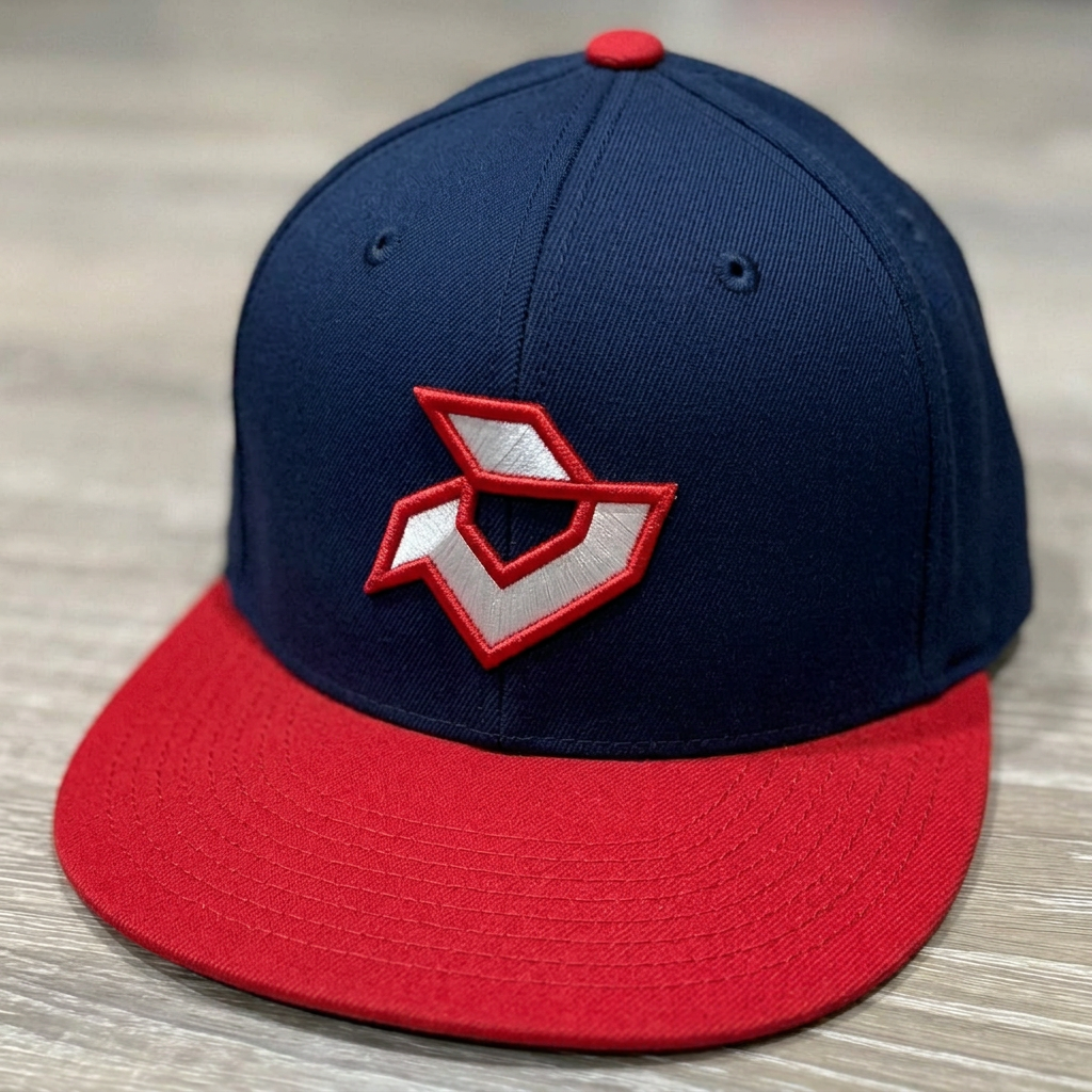 DeMarini Navy/Red Performance Flexfit-White/Red Logo