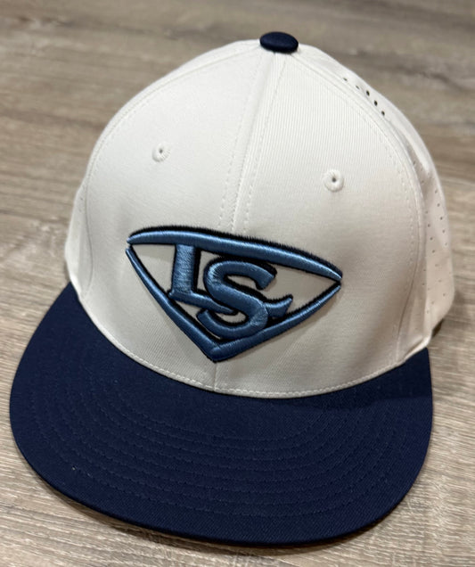 Louisville Slugger Performance Flexfit - White/Navy Blue