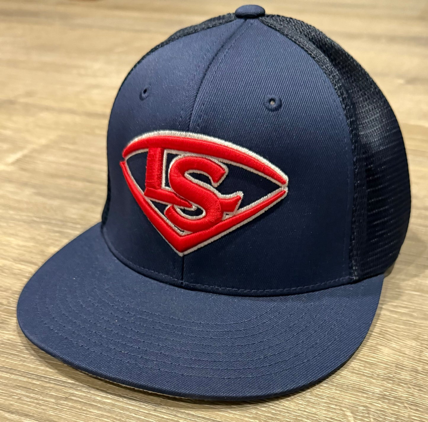 Louisville Slugger Navy Blue Performance Flexfit Trucker - Red/White