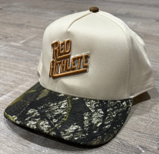 Red Athlete Stone/Mossy Oak Hat SnapBack