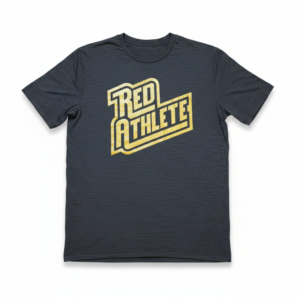 Red Athlete Heather Black Soft Flex T-Shirt