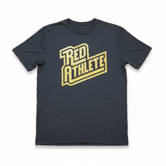 Red Athlete Heather Black Soft Flex T-Shirt