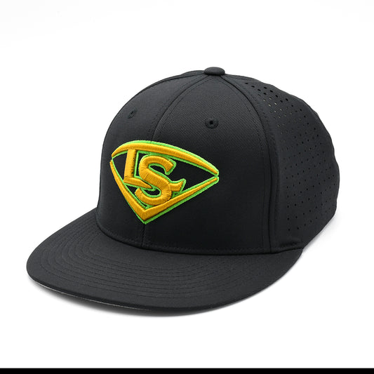 Louisville Slugger Performance Flexfit - Black/Old Gold/Neon Green