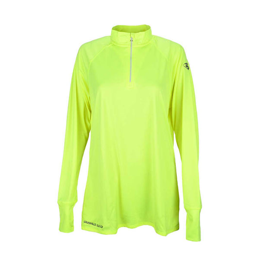 Louisville Slugger Womens Quarter Zip - Optic Yellow