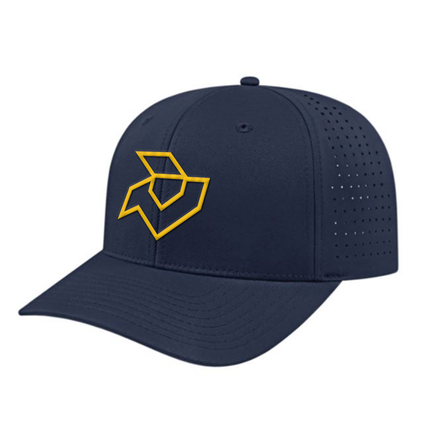 DeMarini Navy Blue Snapback Trucker Cap - Gold Logo