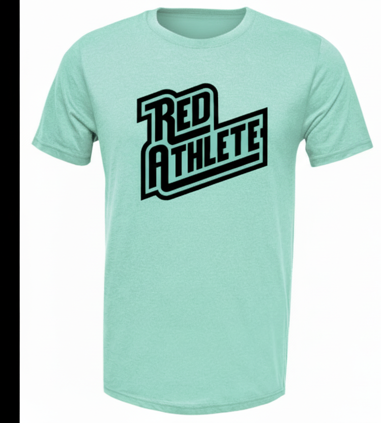 Red Athlete Mint Soft Flex T-Shirt - Black Logo