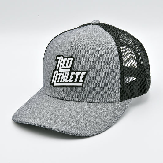 Red Athlete Patch Logo Grey/Black Snapback