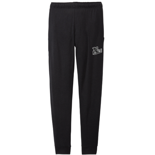 Red Athlete Womens Tri-Blend Wicking Fleece Jogger-Black