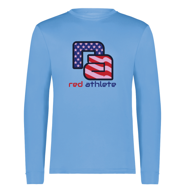 Red Athlete Long Sleeve Stars & Stripes