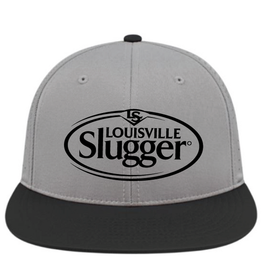 Louisville Slugger Oval Logo Performance Flexfit - Silver/Black