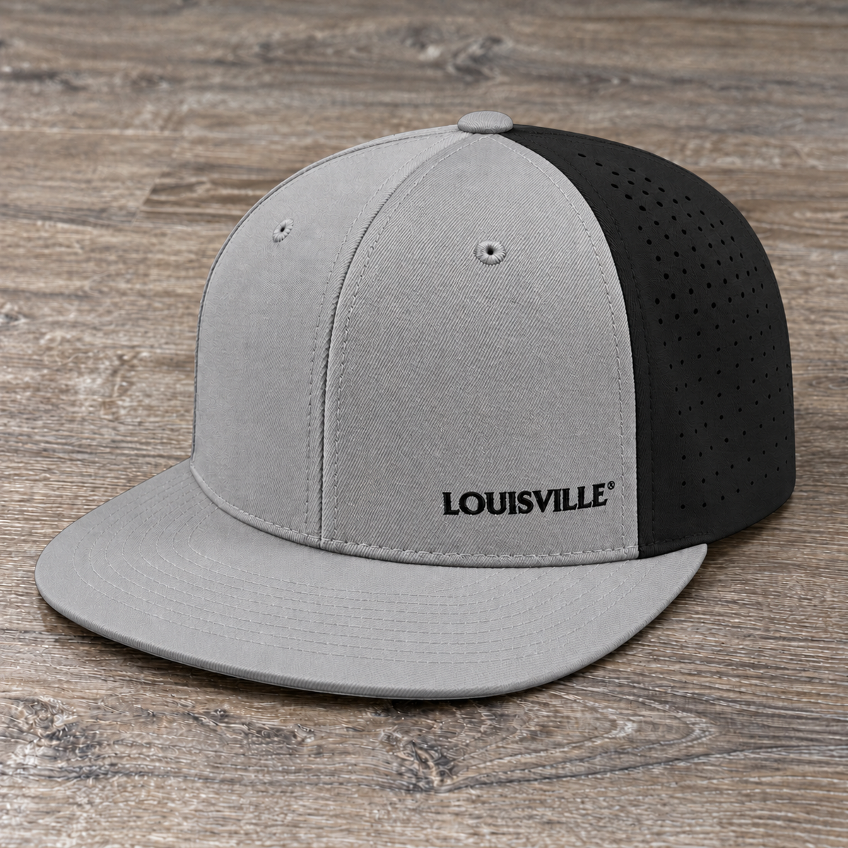 Louisville Slugger Silver/Black Skater Style Flexfit