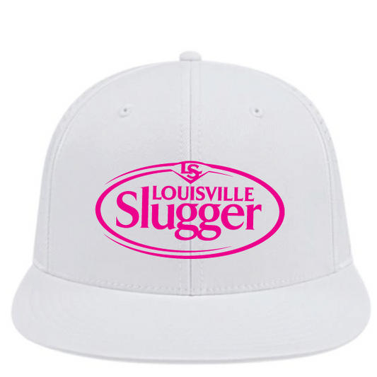 Louisville Slugger Oval Logo Performance Flexfit - White/Hot Pink
