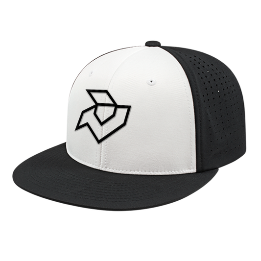 Demarini White/Black Performance Flexfit - Outline Logo