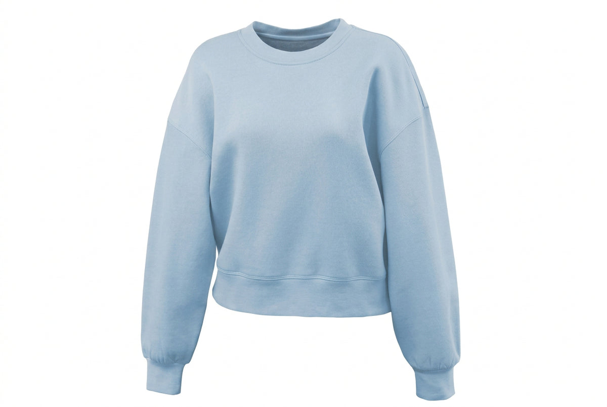 Red Athlete Womens Oversize Crew