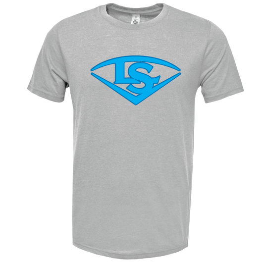 Louisville Slugger Silver Soft Flex T-Shirt-Lt Blue/Royal