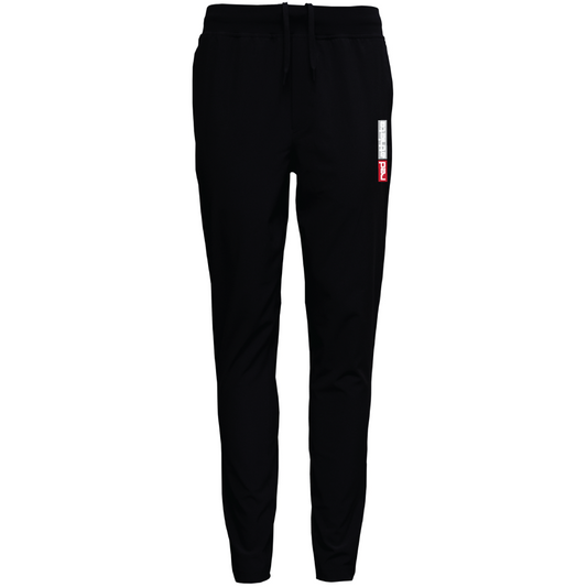 Red Athlete Performance Workout Pants - Black