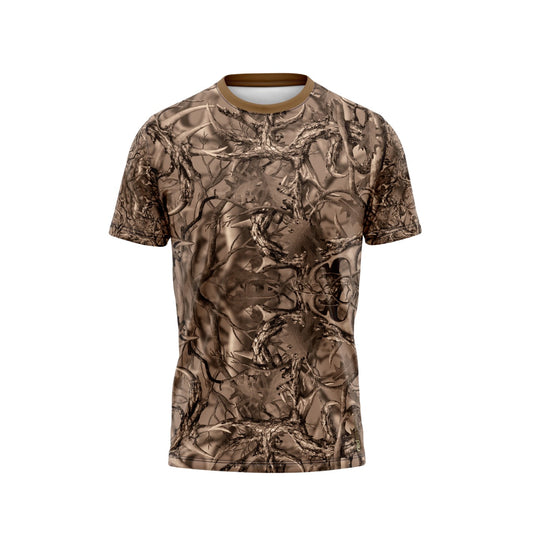 Red Athlete Camo Short Sleeve